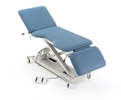 Ultrasound scanning table with adjustable backrest and foot rest is ideal for multi-diciplinary sonographer or imaging group, electric ultrasound scanning tables, 