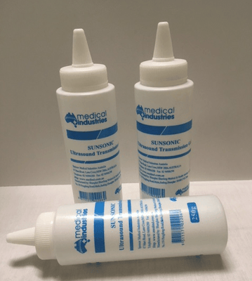 Ultrasound gel and consumable product used in diagnostic evaluation