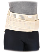 Support braces used to stabiliser the lower back during recover from back injury