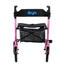 DAYS Superlight Deluxe 4 Wheel Rollator Walker-Pink