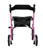 DAYS Superlight Deluxe 4 Wheel Rollator Walker-Pink