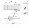 SX Phlebotomy chair schematic drawing