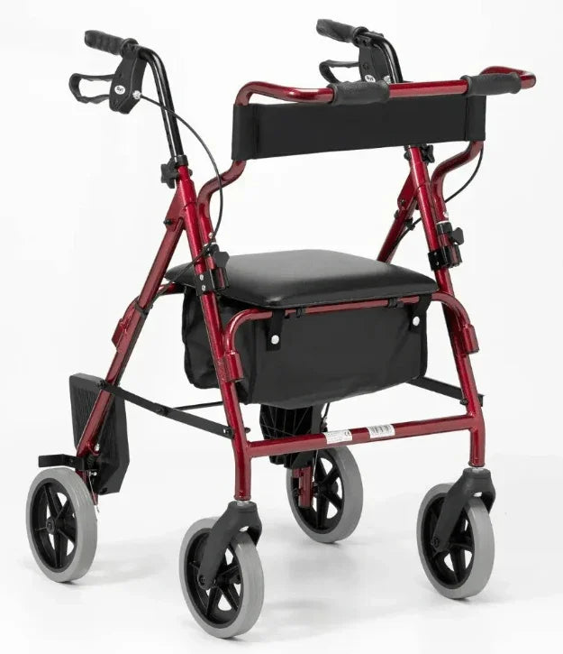 Days 2 in 1 Transit Rollator Walker-RED | InterAktiv Health