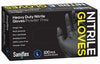 Saniflex Heavy Duty Nitrile Black Gloves - Powder Free -Carton 1000 Gloves - InterAktiv Health