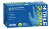 Saniflex Nitrile Gloves - Powder Free - Blue, Box 100 Gloves - InterAktiv Health