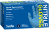 Saniflex Nitrile Gloves - Powder Free - Blue, Carton 1000 Gloves - InterAktiv Health