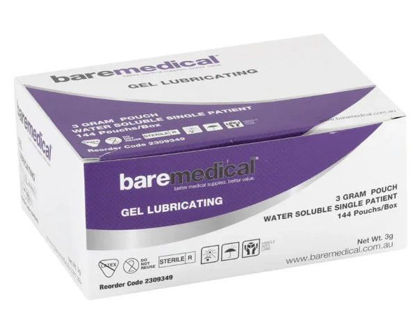 Sterile Lubricant Gel 3gm Sachets- Box 144-InterAktiv Health