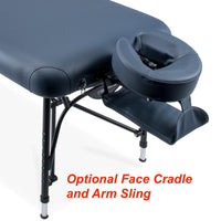 Athlegen, Centurion CXL Portable Massage Table, Fold up massage table, optional face cradle and arm sling supports at Interaktiv health