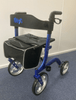 Deluxe Superlight 4 wheeled Rollator Walker with basket attached