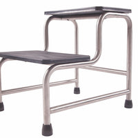 Double Step Stool with Rubber non-slip steps- Interaktiv health