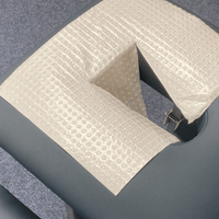 Hygienic face cradle cover, disposable face crest paper cover for massage tables