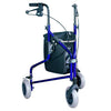 DAYS Compact 3 Wheeled Folding Walker- BLUE - InterAktiv Health