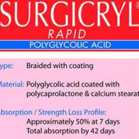 Sutures, Surgicryl Rapid, Absorbable-SURGICRYL-InterAktiv Health
