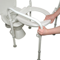 Folding Over Toilet Seat without Bowl or Lid