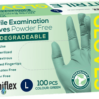 Saniflex Biodegradable Nitrile examination gloves