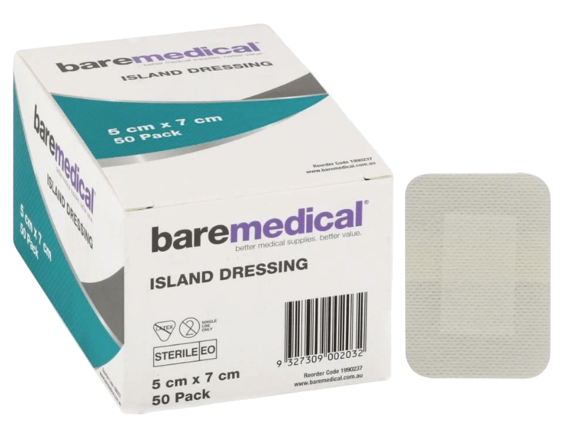 Island dressing 5 x 7cm sterile