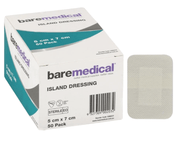 Island dressing 5 x 7cm sterile