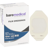 BareMedical Transparent Film Dressing 6 x 7cm Sterile-Box 100