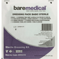 Baremedical dressing pack basic sterile