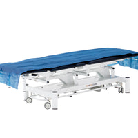 Disposable treatment table bed sheet cover in Navy Blue