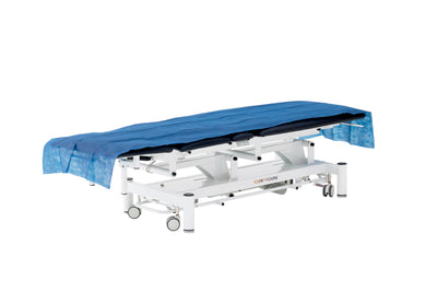 Disposable treatment table bed sheet cover in Navy Blue