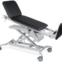 Tilt Table with Adjustable Height, Adjustable back rest and two piece foot plate