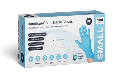 HANDICARE Blue Nitrile Gloves-1000/Ctn