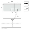 Healthtec Lynx M Cardiology Bed with Dual Chest Cut-out.