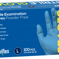 Saniflex Nitrile Examination Gloves Blue Large