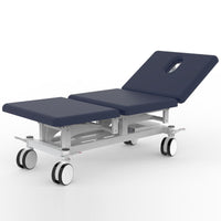 Pacific 3 section All Electric Exam bed with central locking wheels