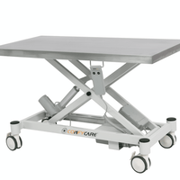 Pacific Veterinary Table, height adjustable with stainless steel top