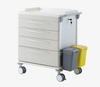 Medicine trolley with 5 lockable drawers