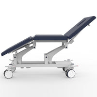 Pacific 3 section examination table with electric back rest and leg rest with hoist access frame