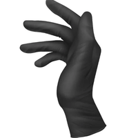 Saniflex Heavy Duty Black Nitrile Gloves-hero