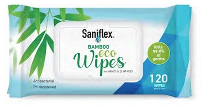 Saniflex non-alcohol Bamboo Eco Wipes