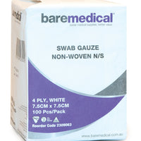 Gauze Swabs 7.5cmx7.5cm-100/pack