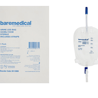 Baremedical urine leg bag with sterile packaging 