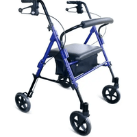 DAYS Standard 4 Wheeled Rollator, Height Adjustable Seat-Boxed - InterAktiv Health