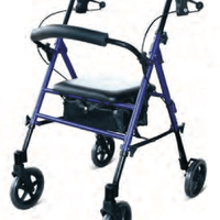 DAYS Standard 4 Wheeled Rollator, Height Adjustable Seat-Boxed - InterAktiv Health