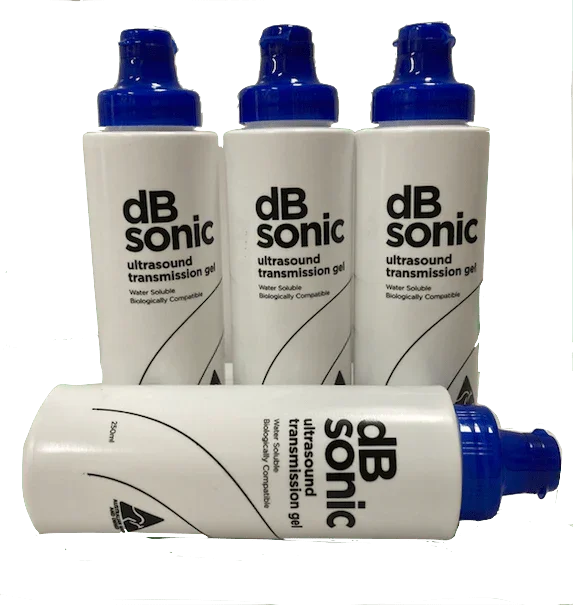 dB Sonic Ultrasound Gel-Clear 250ml Pack/4 | InterAktiv Health