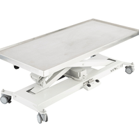 InterAktiv Veterinary Electric Procedure Table- Stainless Steel Top Tray. - InterAktiv Health