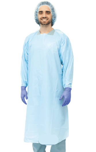 OWear Impervious Isolation Gown-Thumb Loop - 20/box - InterAktiv Health