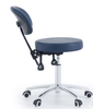 Pacific Round Top Gas Lift Stool with Back Rest - InterAktiv Health