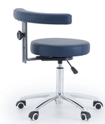 Pacific Round Top Gas List Stool with Arm Rest - InterAktiv Health