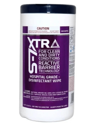 Steri-7 S-7XTRA Hospital Grade Disinfecting Wipe-200/Canister - InterAktiv Health