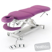 Massage table, electric height adjustment, electric Mid lift and tail lift sections by Healthtec