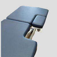 Healthtec Lynx Cardiology Bed with Dual Chest Cut-out.
