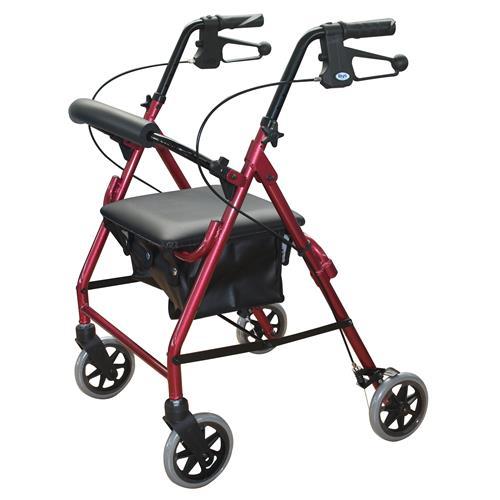 ROLLATOR WALKER 6" WITH PADDED SEAT AND HAND BRAKES AT INTERAKTIV HEALTH