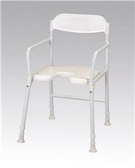 ALUMINIUM FOLDING SHOWER CHAIR WITH BACK SUPPORT AT INTERAKTIV HEALTH