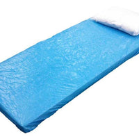 Vinyl bed sheet cover with elastic sides for single bed, Hygienic disposable beds sheet covers